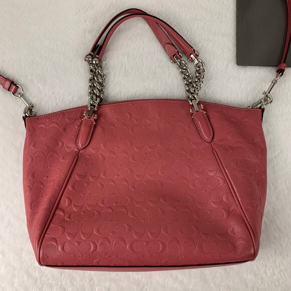 Coach Women's Small Kelsey Satchel Strawberry - Picture 8 of 9